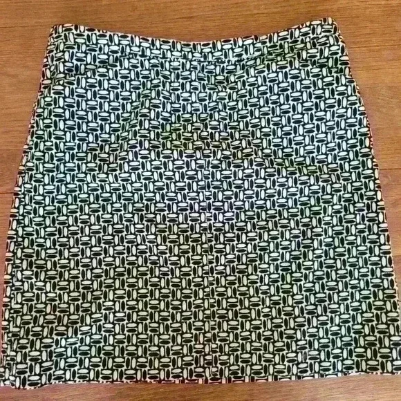 Ann Taylor Loft Vintage Geometric Print Mini Skirt - Picture 2 of 3